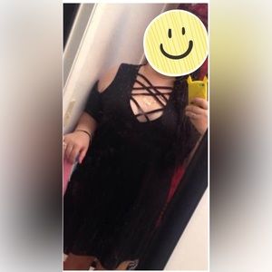 Boohoo cold shoulder dress size 20